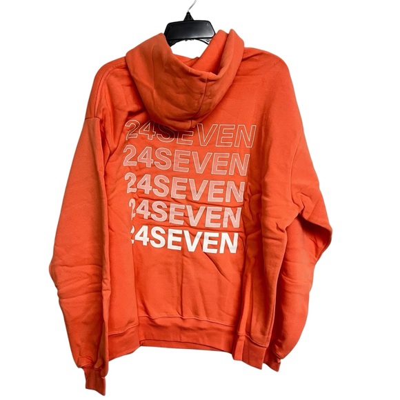 New 24 Seven Dance Dancecore Peach Hoodie 24/25 Tour‎ Merch DanceOne - Picture 4 of 5